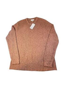 Goodfellow & Co NWT Men's Marled Textured Crewneck Sweater Rust Orange XXL